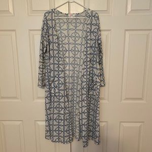 LuLaRoe Sarah Duster Cardigan, size medium